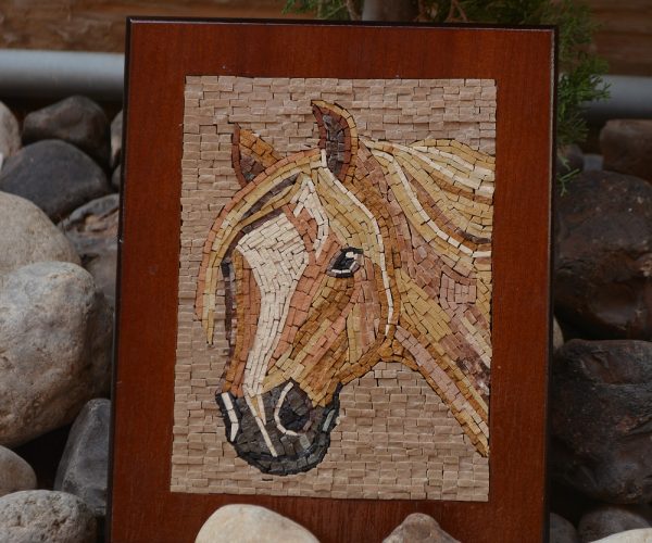 Handcrafted Horse Mosaic Art