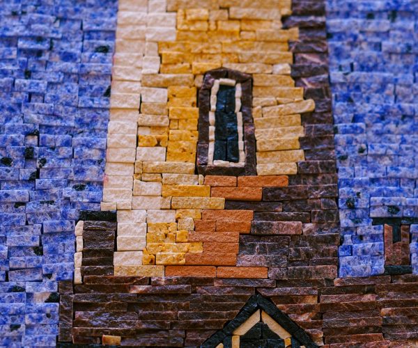 Handcrafted Monumental Landscape Mosaic Art