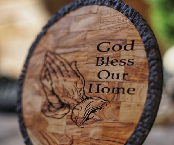 God Bless Our Home Mosaic Art