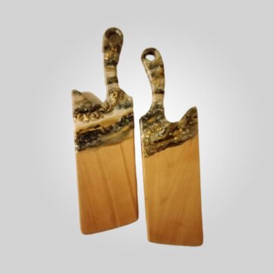 Wood and Resin handmade cutting board