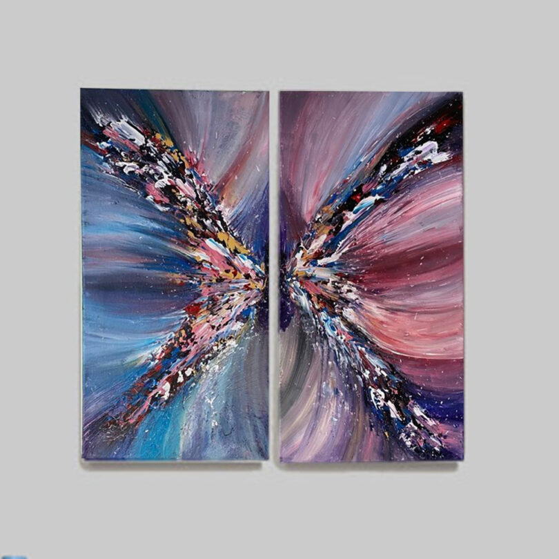 Abstract Butterfly Acrylic Painting
