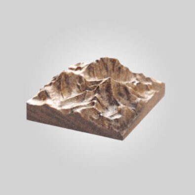 Solid Wood Mountain Mold for Epoxy Resin