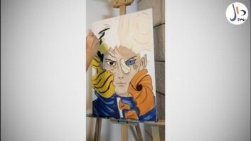 Anime Painting with Acrylics-Obito Uchiha