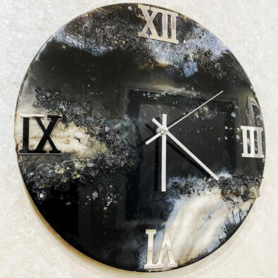 Handmade Galaxy Epoxy Resin Wall Clock