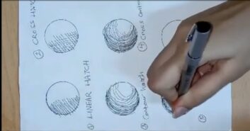 Hatching technique in drawing