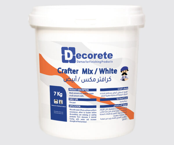 White Crafter mix for small handmade cement crafts