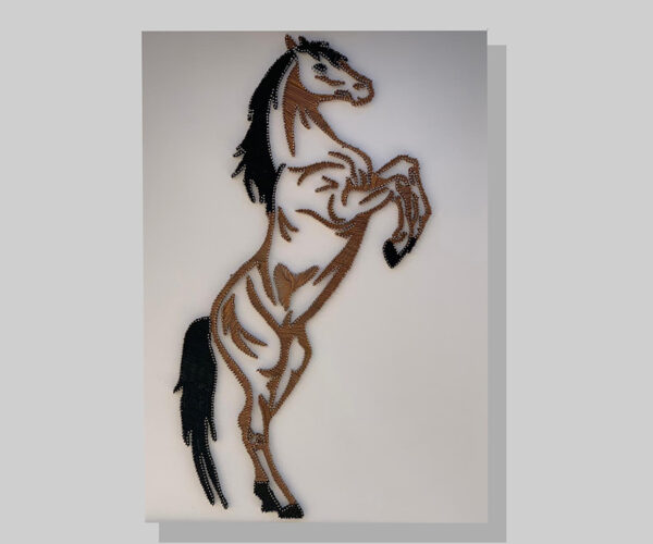 Horse String Art Painting