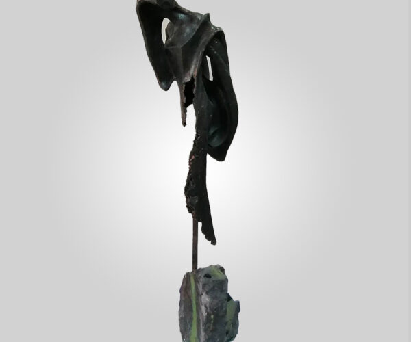 Black Metal Statue
