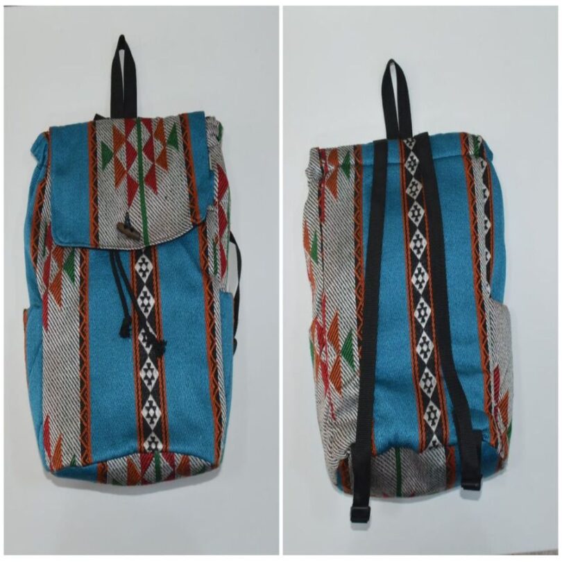 Blue Handmade Falahi School Backpack |