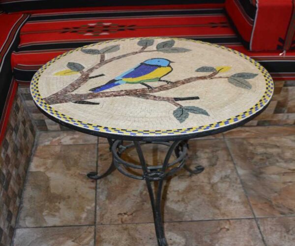 Handmade Table Mosaic | Handcrafted Table | 50 cm in diameter