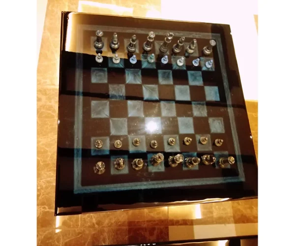 Resin Chess Board | Black Color