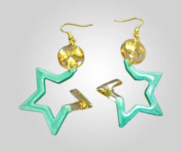 Turquoise Star Shaped Earrings