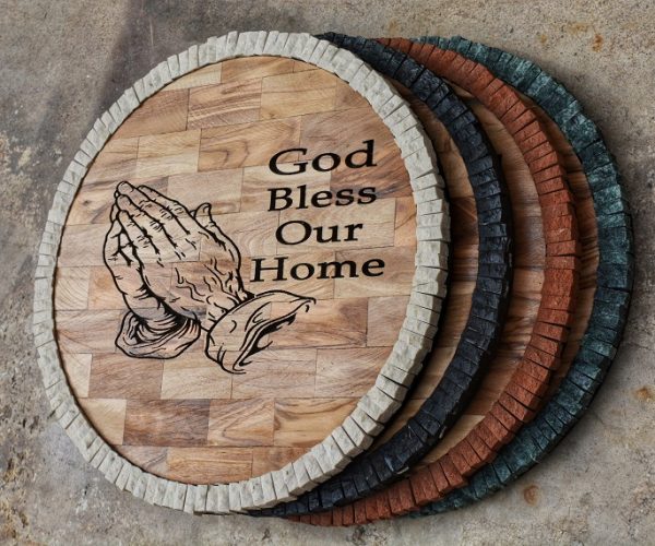 God Bless Our Home Mosaic Art