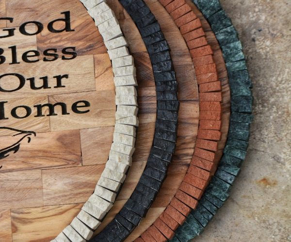 God Bless Our Home Mosaic Art