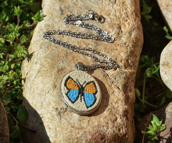 Butterfly Mosaic Necklace