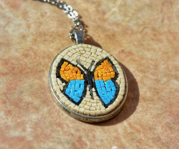 Butterfly Mosaic Necklace
