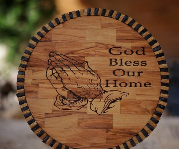 "God Bless Our Home" Mosaic Art,